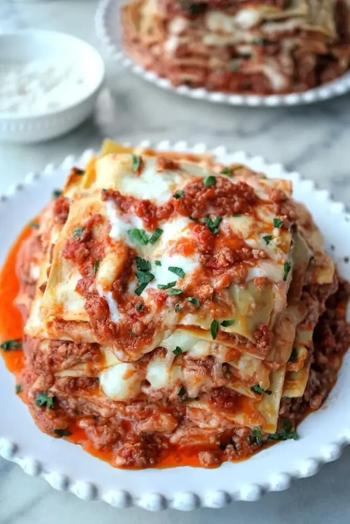 Allettante lasagna bolognese